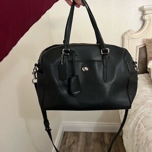 Coach Black Leather Satchel